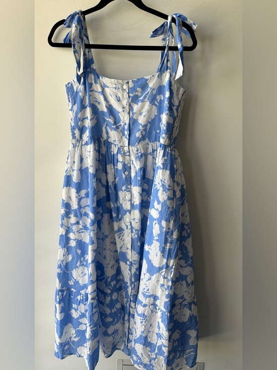 Tuckernuck Dresses & Skirts - Hyacinth House, Blue Watercolor Midi Dress P2P 17”, Size S | 213